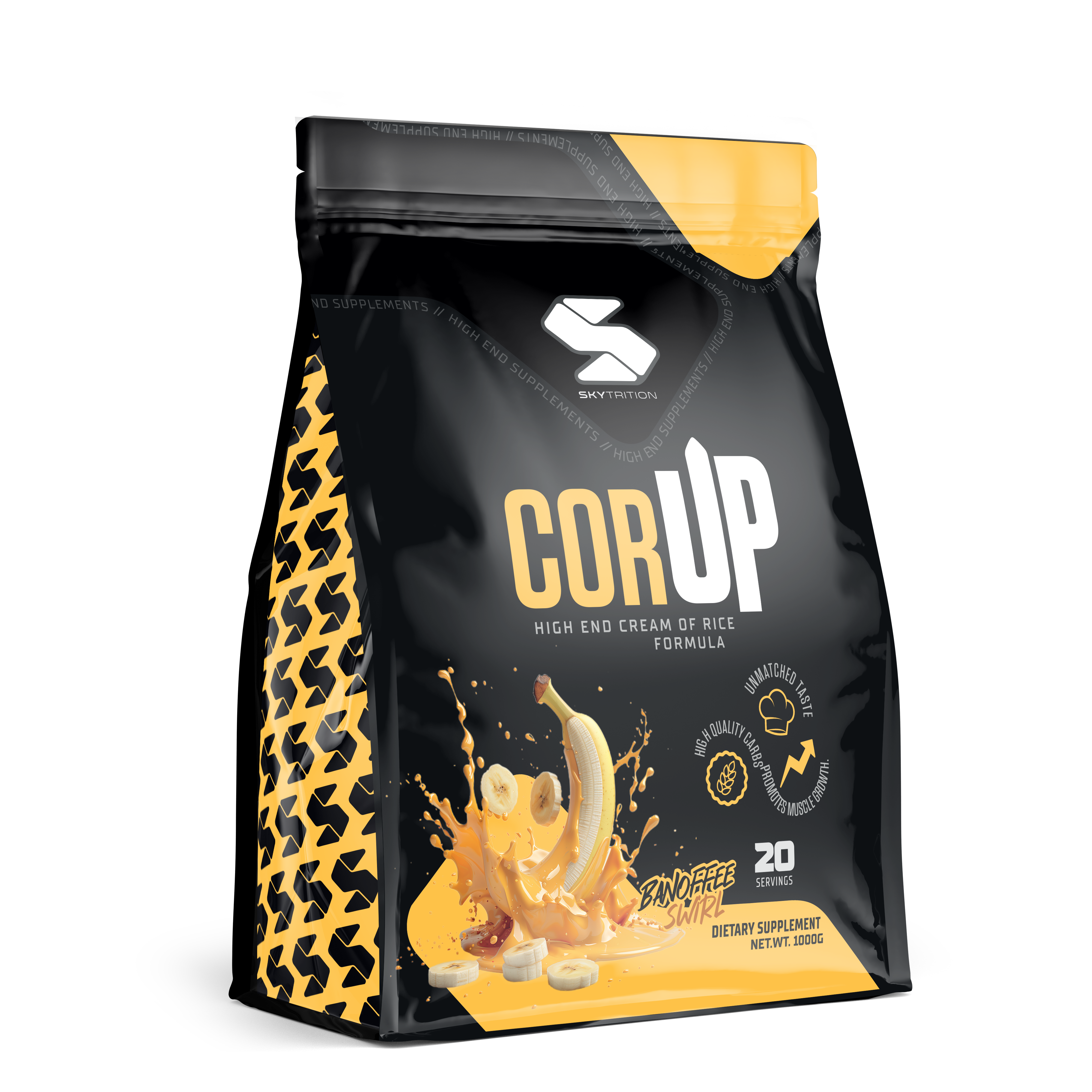 Cream of rice med smak av banan caramell