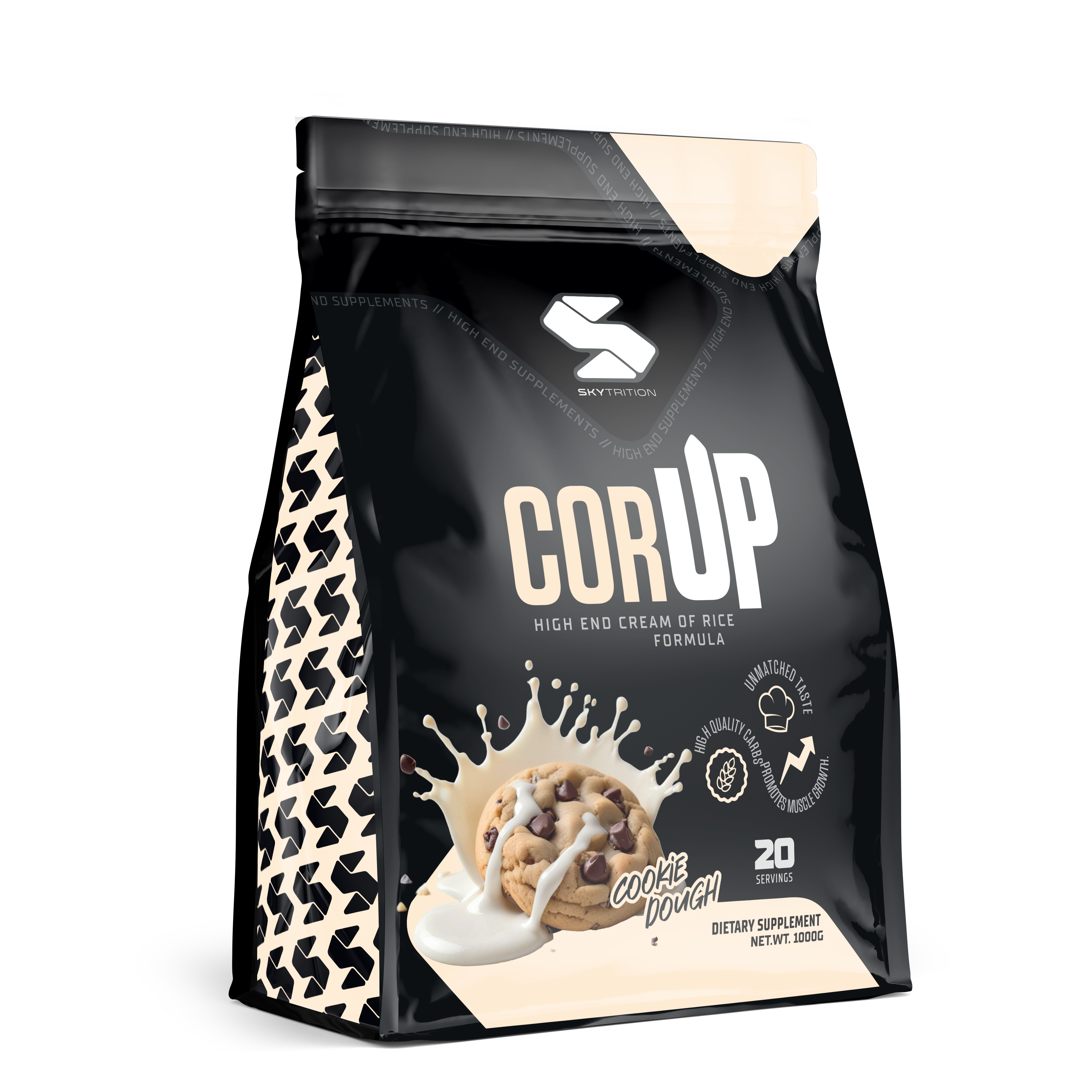 Cream of rice med smak av kakdeg