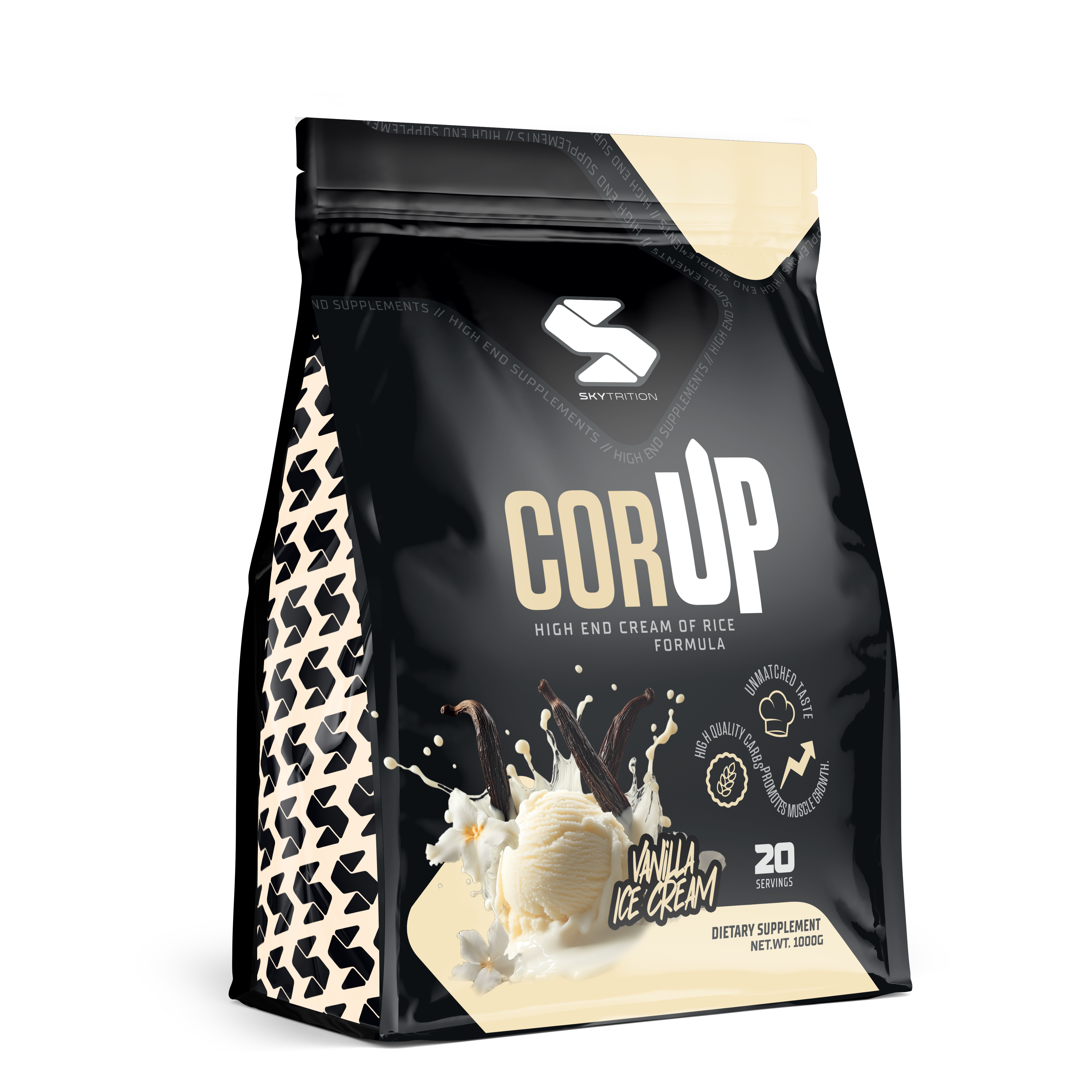 Cream of rice med smak av vanilj glass