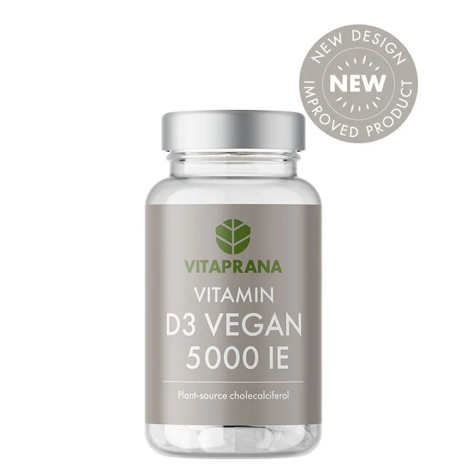 Vitamin D3 Vegan 5000 IE, 90 kapsler 