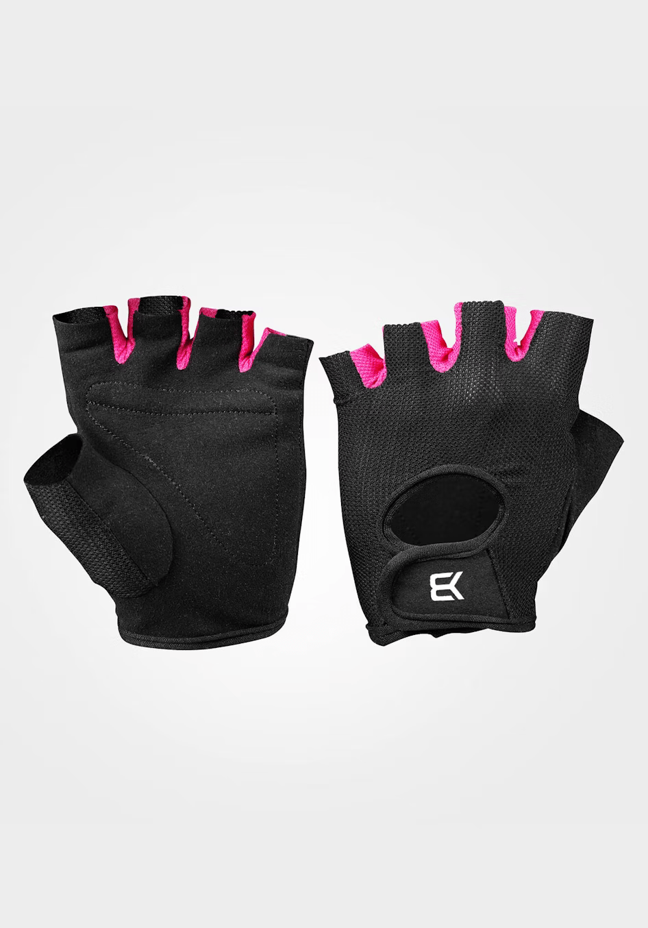 Womens Train Gloves, Black/Pink