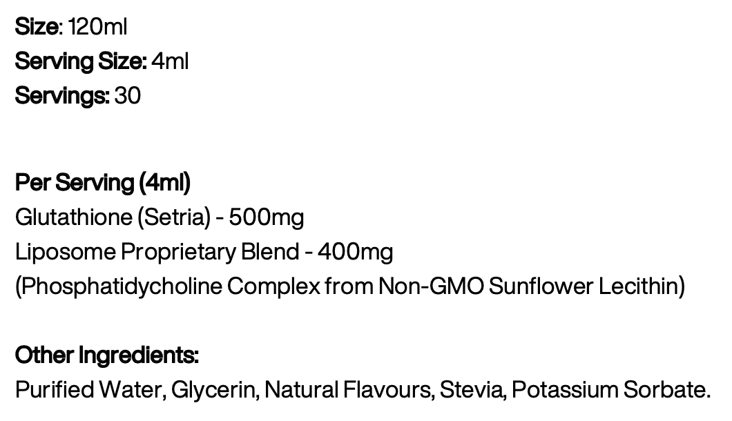 Liposomal Glutathione